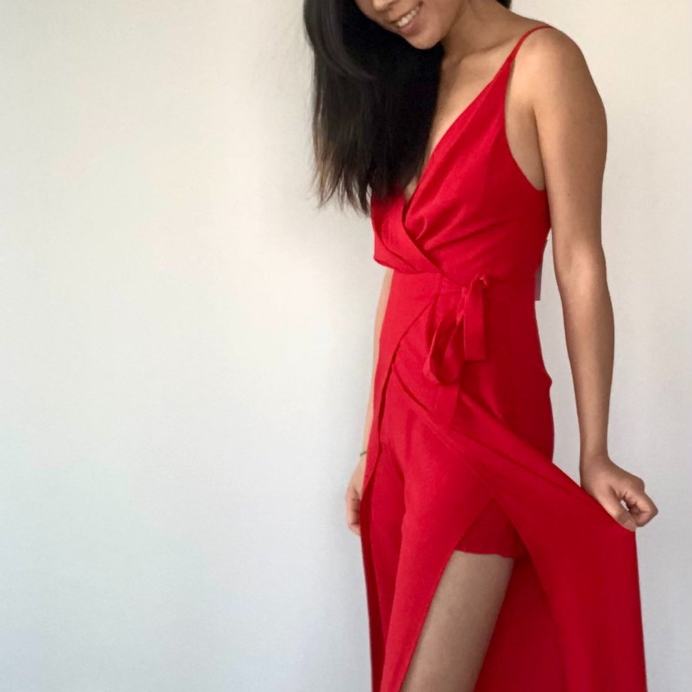 honey Red Jumpsuit